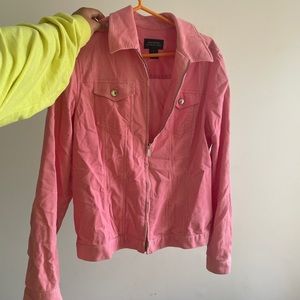 Pink corduroy/ velvet set